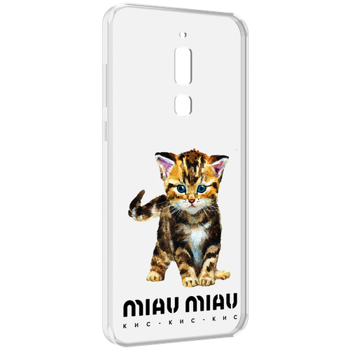 Чехол MyPads Бренд miau miau для Meizu M6T задняя-панель-накладка-бампер