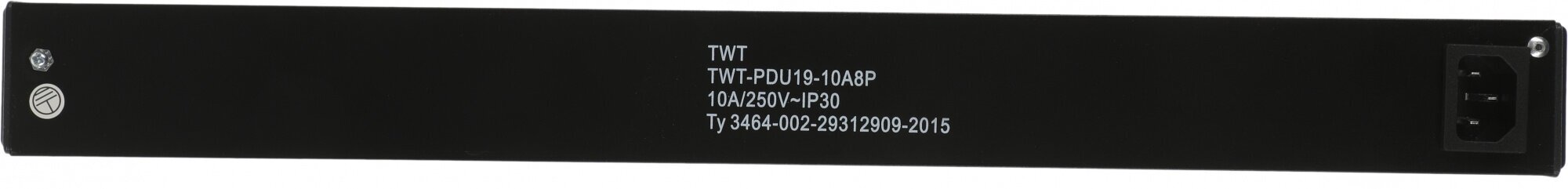 Блок розеток Lanmaster TWT-PDU19-10A8P 8 розеток черный - фото №15
