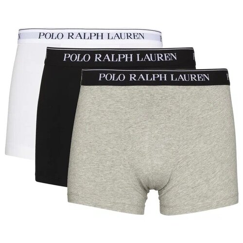 Трусы боксеры Polo Ralph Lauren, средняя посадка, размер L, мультиколор, 3 шт.