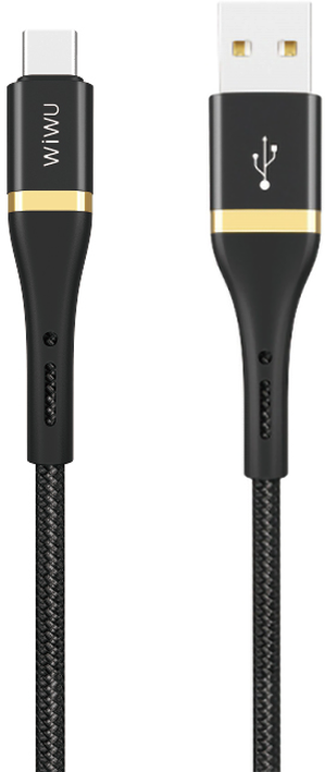 Кабель для зарядки и передачи данных Wiwu USB TO TYPE-C ED-101 (1.2 м) Black