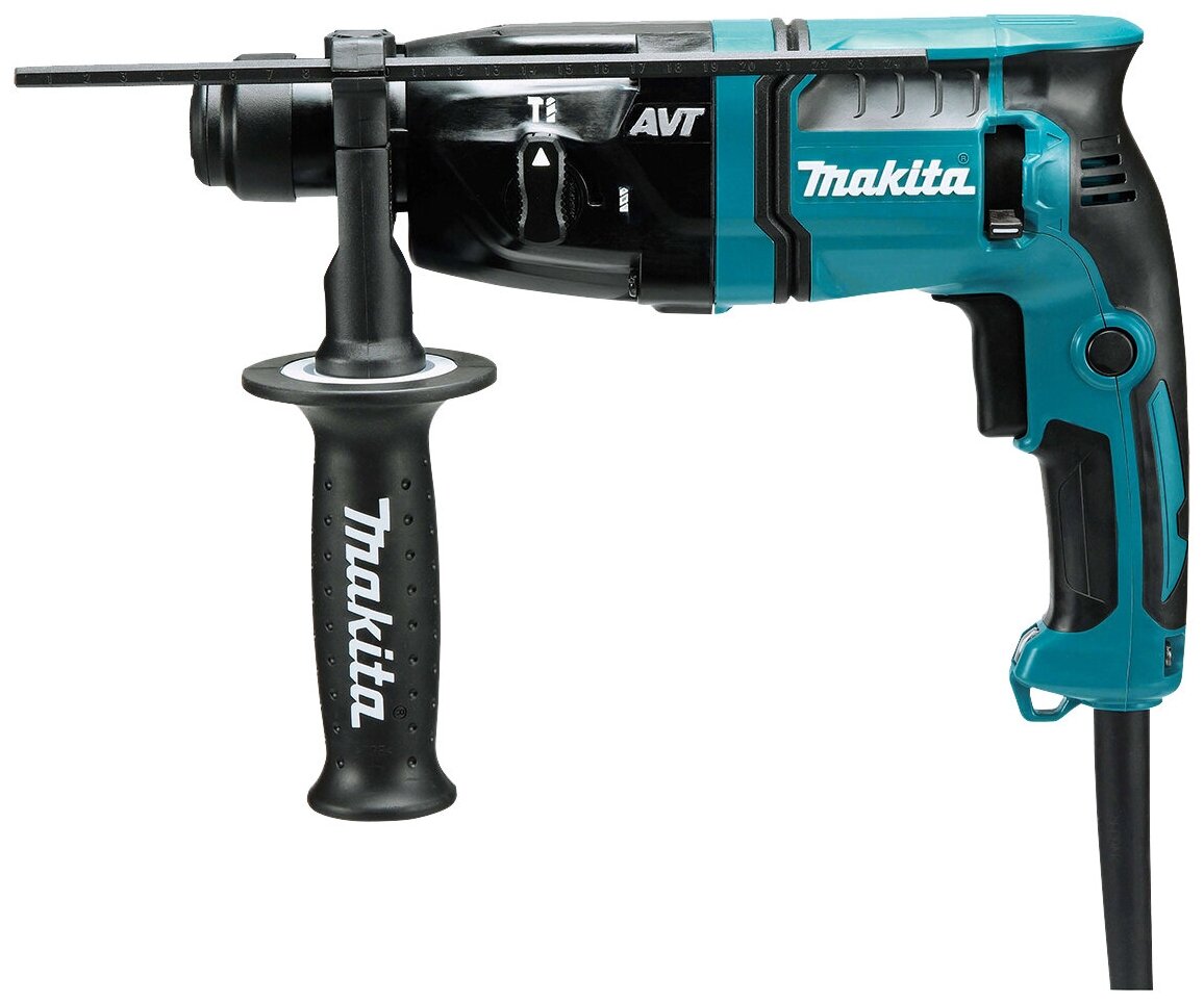 Перфоратор Makita Hr1841f Sds+, 470Вт, 2 реж, 1.4 Дж, 0-4800у/м, 0-2100 об/мин 2.6 кг 190309