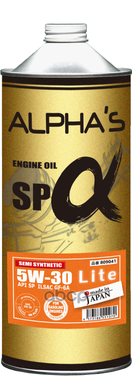 ALPHA'S Масло Моторное Sp-Alpha 5W30 Sp(Lite) 1L
