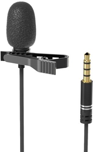 Микрофон петличный Ritmix RCM-110, черный