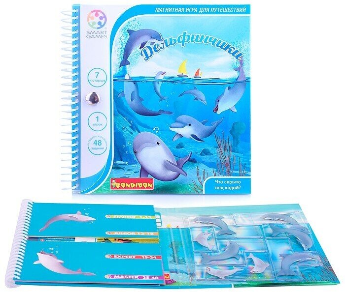 Магнитная игра для путешествий "Дельфинчики" (SGT 310 RU/ВВ4675) Bondibon - фото №17