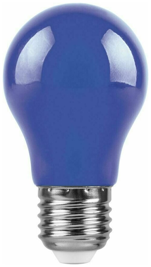 Лампа светодиодная Feron LB-375 E27 3W синий 25923, 10 штук в комплекте