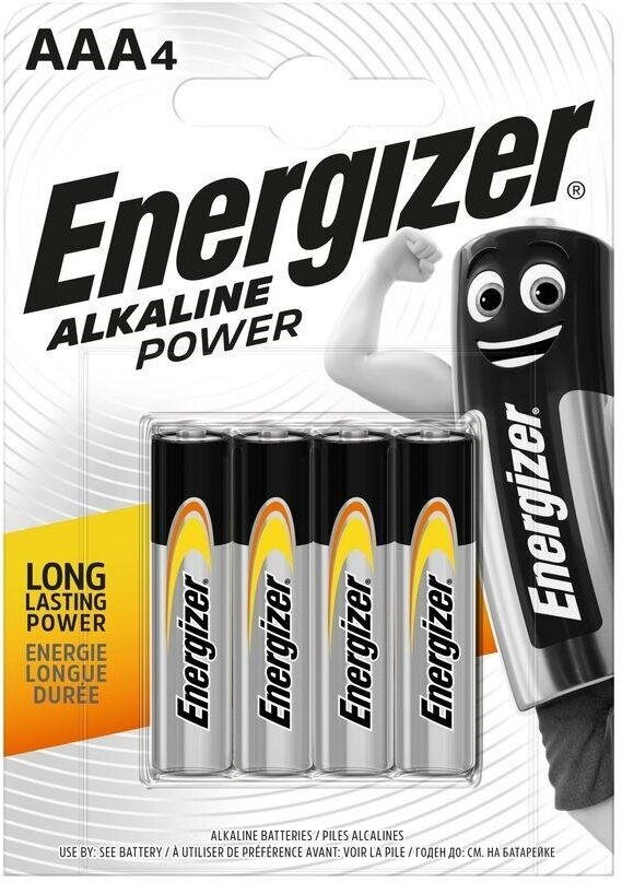 Батарейка Energizer AAA LR03 Alkaline Power BL4 , 4шт.
