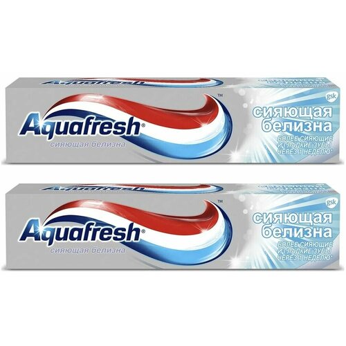 Aquafresh Зубная паста Сияющая белизна, отбеливающая, 100 мл отбеливающие зубные пасты rembrandt intense stain 2 штуки