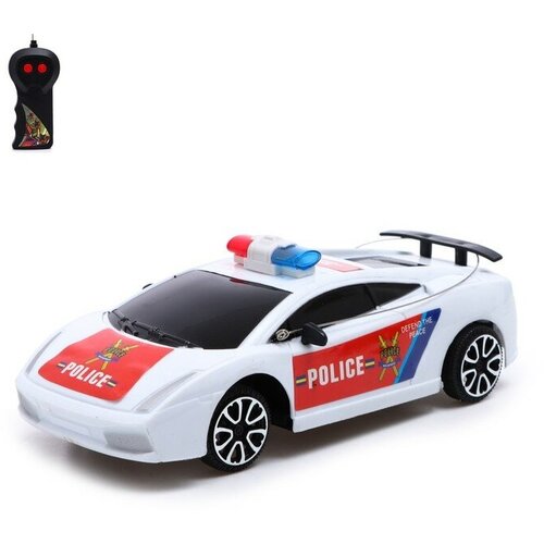 Машина радиоуправляемая «Полицейский патруль», работает от батареек, цвет бело-красный машина радиоуправляемая полицейский патруль работает от батареек цвет бело красный