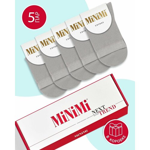 фото Носки minimi, 5 пар, размер 35-38 (23-25), серый