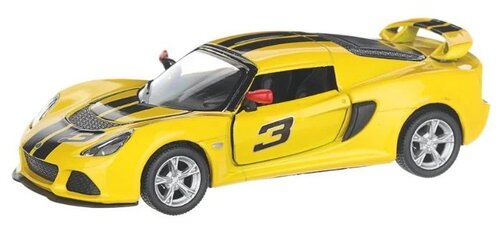 Легковой автомобиль Serinity Toys 2012 Lotus Exige S (5361DFKT) 1:32, 12.5 см, желтый