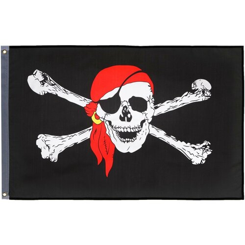 Флаг "Пираты" , 90 х 150 см, полиэстер