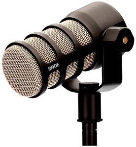 RODE PodMic, разъем: XLR 3 pin (M), черный