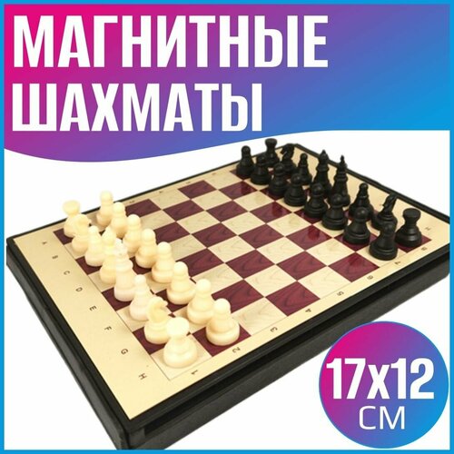 Магнитные шахматы 17х12 см.