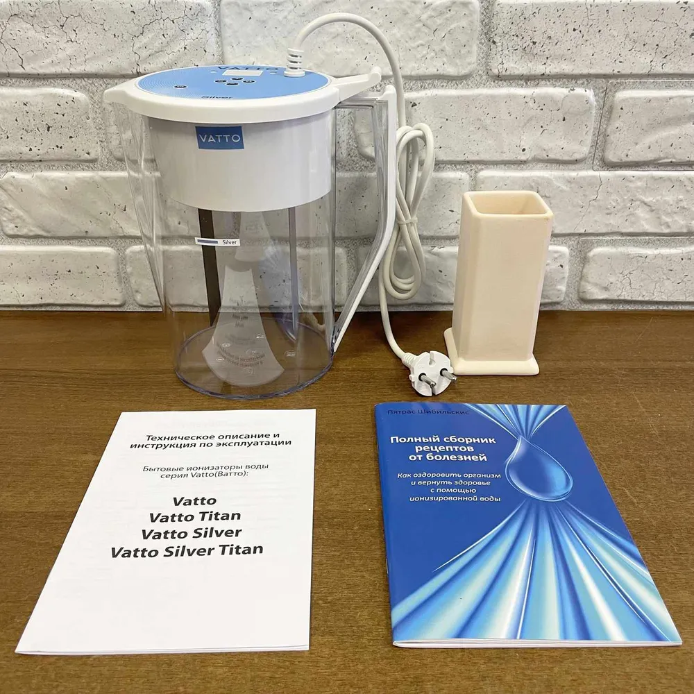 Активатор воды Vatto Silver Titan / Электроактиватор / Ионизатор / Прибор для получения живой и мертвой воды / Осеребритель воды