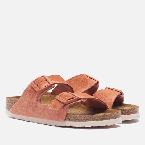 Сандалии Birkenstock, натуральная замша, размер 36, розовый