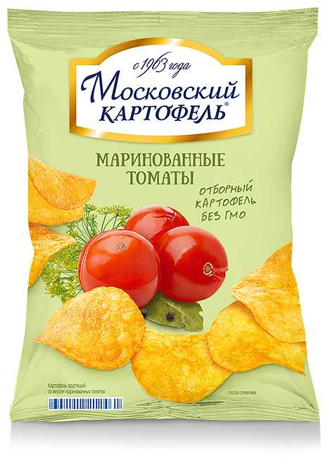 Чипсы "Московский Картофель" маринованые томаты 60г