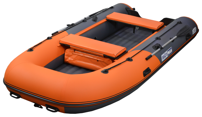 Надувная лодка Boatsman BT380A (цвет графитово-оранжевый)