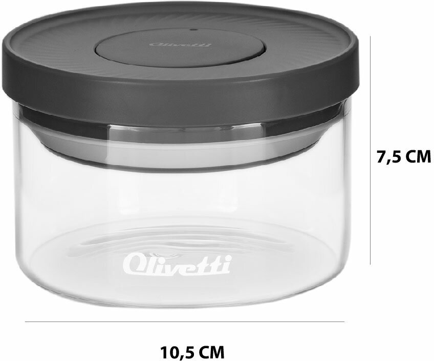 Банка стеклянная с вакуумной крышкой POP UP для хранения продуктов Olivetti, объем 350 мл - фотография № 7