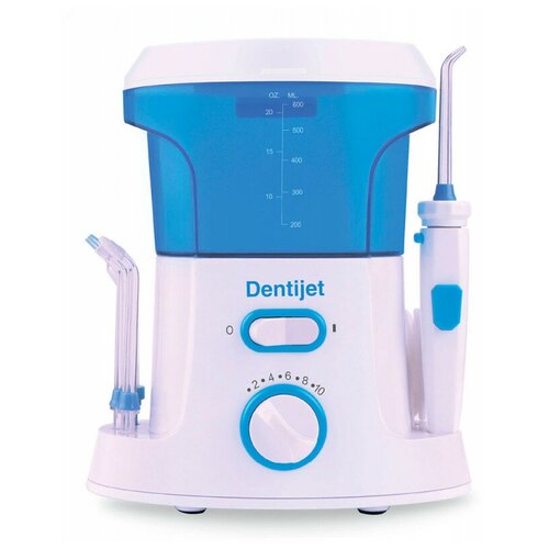 Ирригатор Dentijet F1, белый/голубой