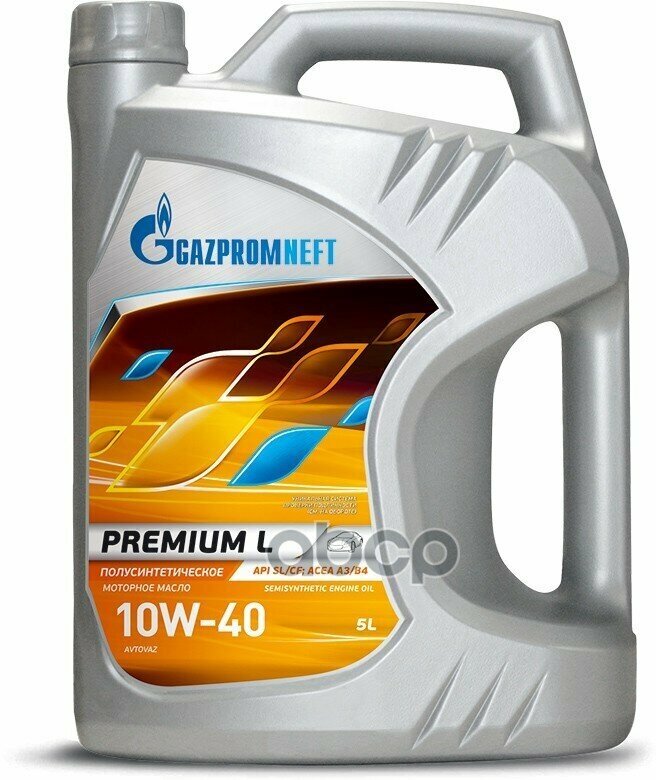 Gazpromneft 10W40 5L Premium L Slcf, (3) Масло Мотор. П Синтетич.