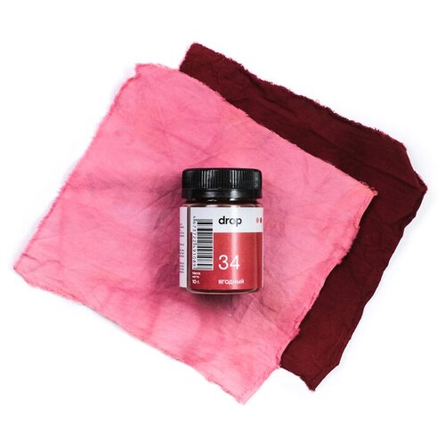 Краситель для ткани Dropcolor в технике тай-дай, 10 гр, цвет 34 Ягодный