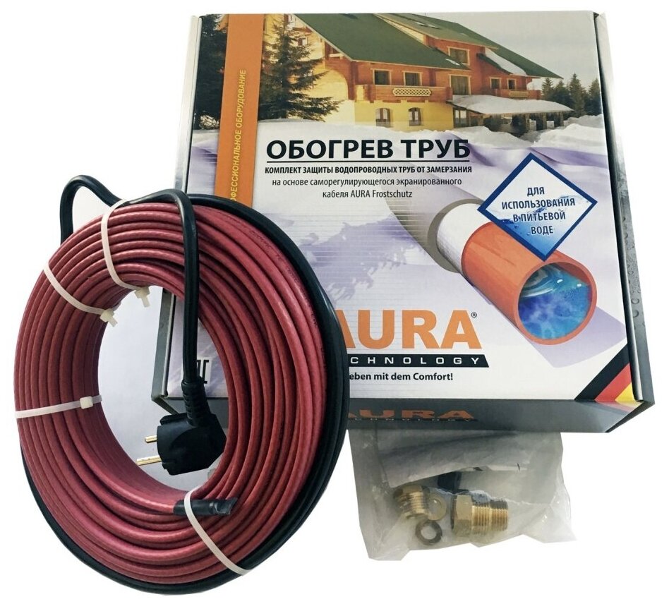 Греющий кабель саморегулирующийся AURA FS INSIDE 10-4