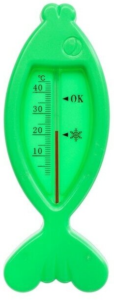 Термометр "Рыбка", Luazon, детский, для воды, пластик, 15.5 см, микс