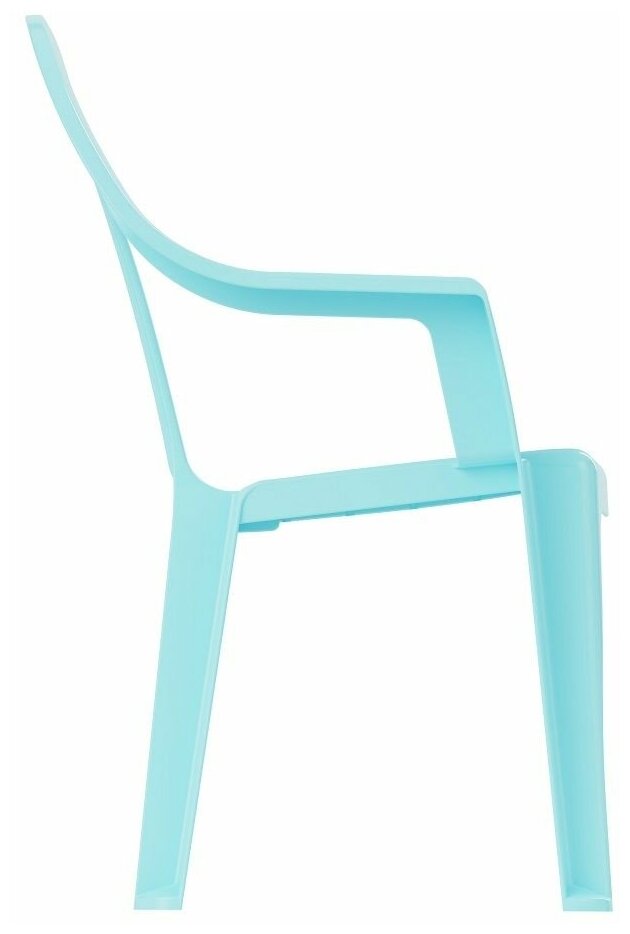 Кресло детское пластиковое голубое, коллекция PLAST LAND, Альтернатива, М2525 - фотография № 3