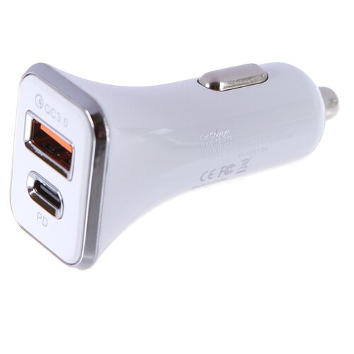 фото Зарядное устройство media gadget cps-2qcuc usb quick charge 3.0 / usb type-c power delivery white mgcps2qcucwt mediagadget