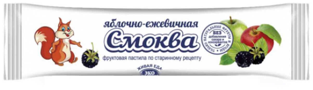 Смоква "Яблочно-ежевичная" Эко пастила 15 г