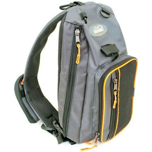 сумка рюкзак рыболовная yaman sling shoulder bag 44х24х17 см цв серый камуфляж 5 y ssb 01 Сумка-рюкзак рыболовная Следопыт Sling Shoulder Bag 44х24х17 см PF-BM-01