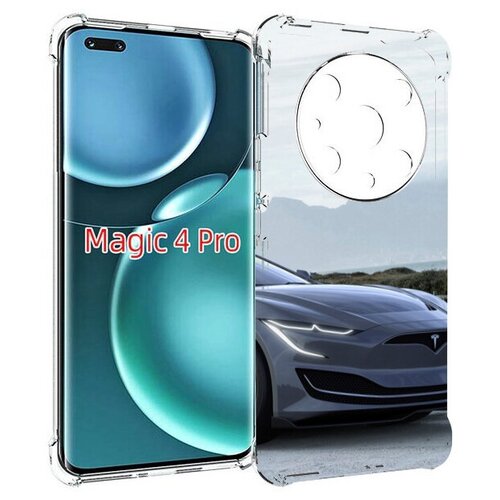 Чехол MyPads тесла tesla 2 мужской для Honor Magic4 Pro / Magic4 Ultimate задняя-панель-накладка-бампер чехол mypads альфа ромео 2 мужской для honor magic4 pro magic4 ultimate задняя панель накладка бампер