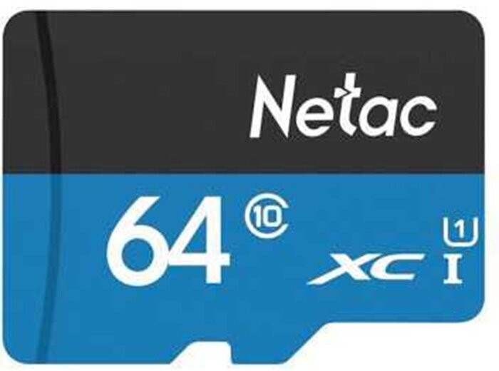 Netac карта памяти micro SDXC 64Gb Netac P500 Standard Class 10 U1 (NT02P500STN-064G-S)