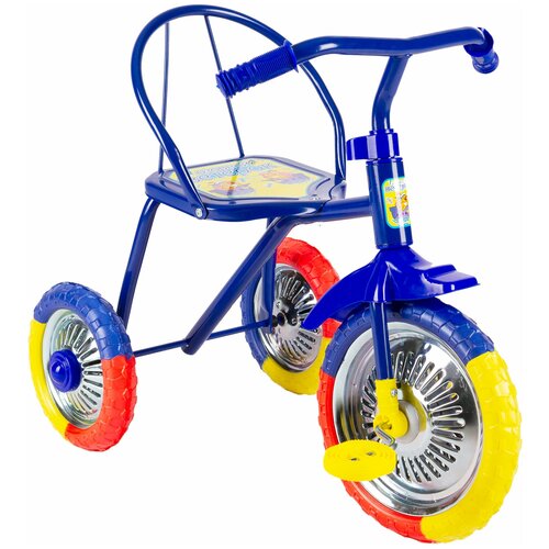 фото Трехколесный велосипед озорной ветерок 10" gv-b3-2mx, синий