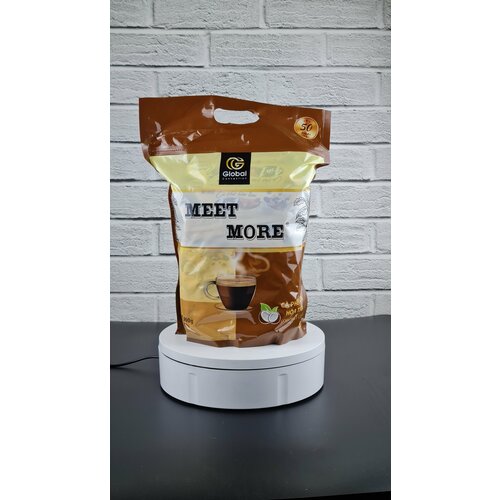Фруктовый растворимый кофе Meet More 4 в 1 со вкусом кокоса/50 стиков х18 г.