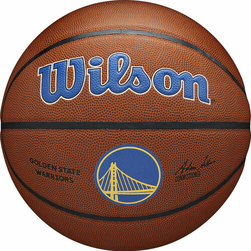 фото Мяч баскетбольный wilson nba golden state warriors, р.7, арт. wtb3100xbgol