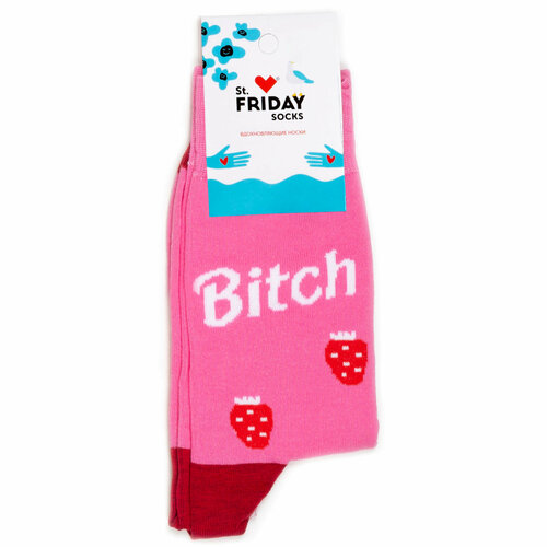 Женские носки St. Friday средние, фантазийные, размер 34-37, мультиколор