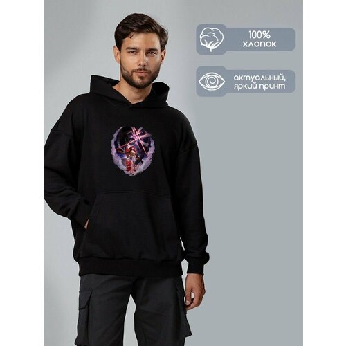 фото Худи hypnotica, размер xs, черный