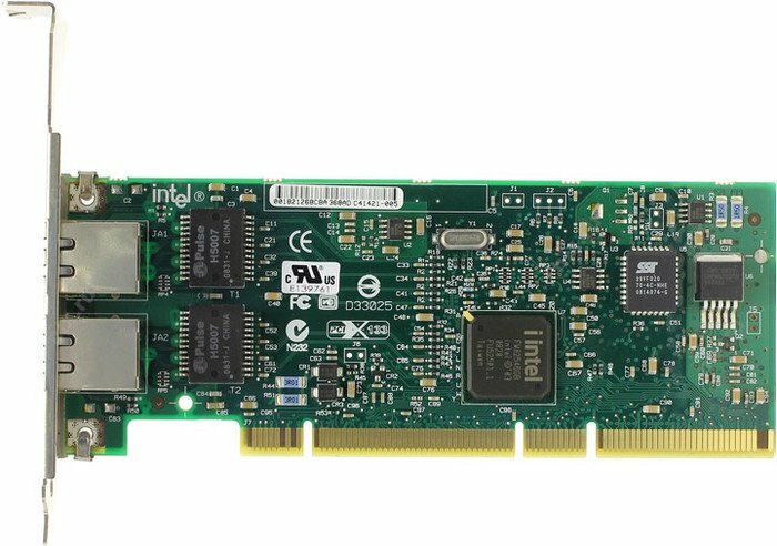 Сетевая карта Intel PRO/1000MT PWLA8492MT PRO/1000 mbps Dual Port Gigabit Server Ethernet Network Adapter, PCI-X 133MHz