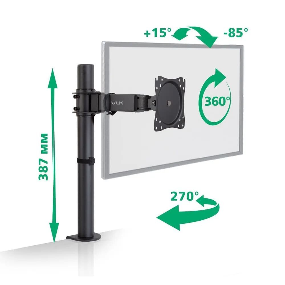 Кронштейн для монитора / настольное крепление VLK TRENTO-92 / до 32" / до 10 кг
