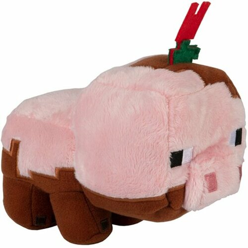 Мягкая игрушка JINX TM12906 Minecraft Earth Happy Explorer Muddy Pig Свинья 17см
