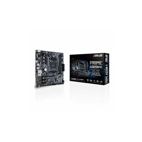 Материнская плата ASUS Материнская плата Asus PRIME A320M-A Soc-AM4 AMD A320 4xDDR4 mATX AC97 8ch71 GbLAN RAIDVGADVIHDMI 952600₽