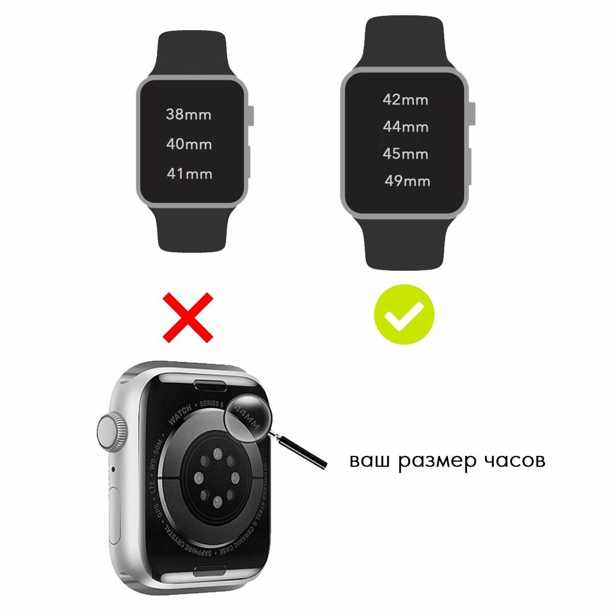 Ремешок Apple Sport Loop для Apple Watch Series 3/4/5/6/SE кумкват (MYA62ZM/A) 44мм - фото №6