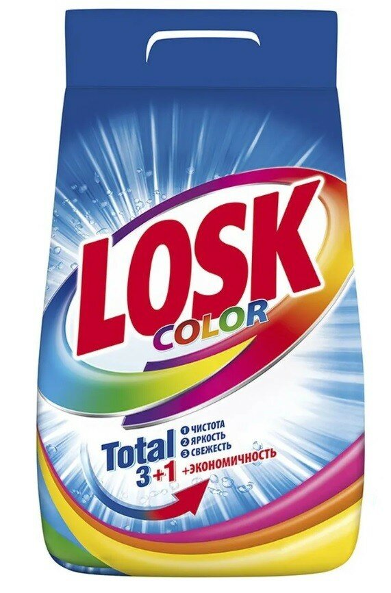 Набор из 3 штук Стиральный порошок Losk Color 4,05кг
