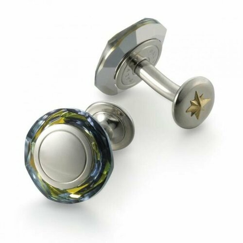 Запонки Dalvey Сатурн Sahara, желтый, зеленый