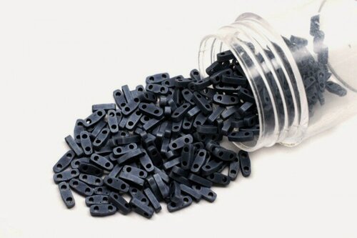 Изображение товара Бисер японский MIYUKI Quarter TILA #2001 сине-серый, металлизированный матовый, 5 грамм