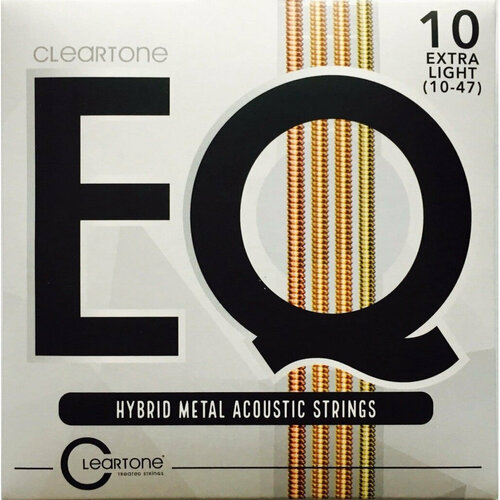 7810 eq hybrid metal комплект струн для акустической гитары с покрытием 10 47 cleartone Cleartone 7810 EQ Hybrid Metal - Комплект струн для акустической гитары, с покрытием, 10-47