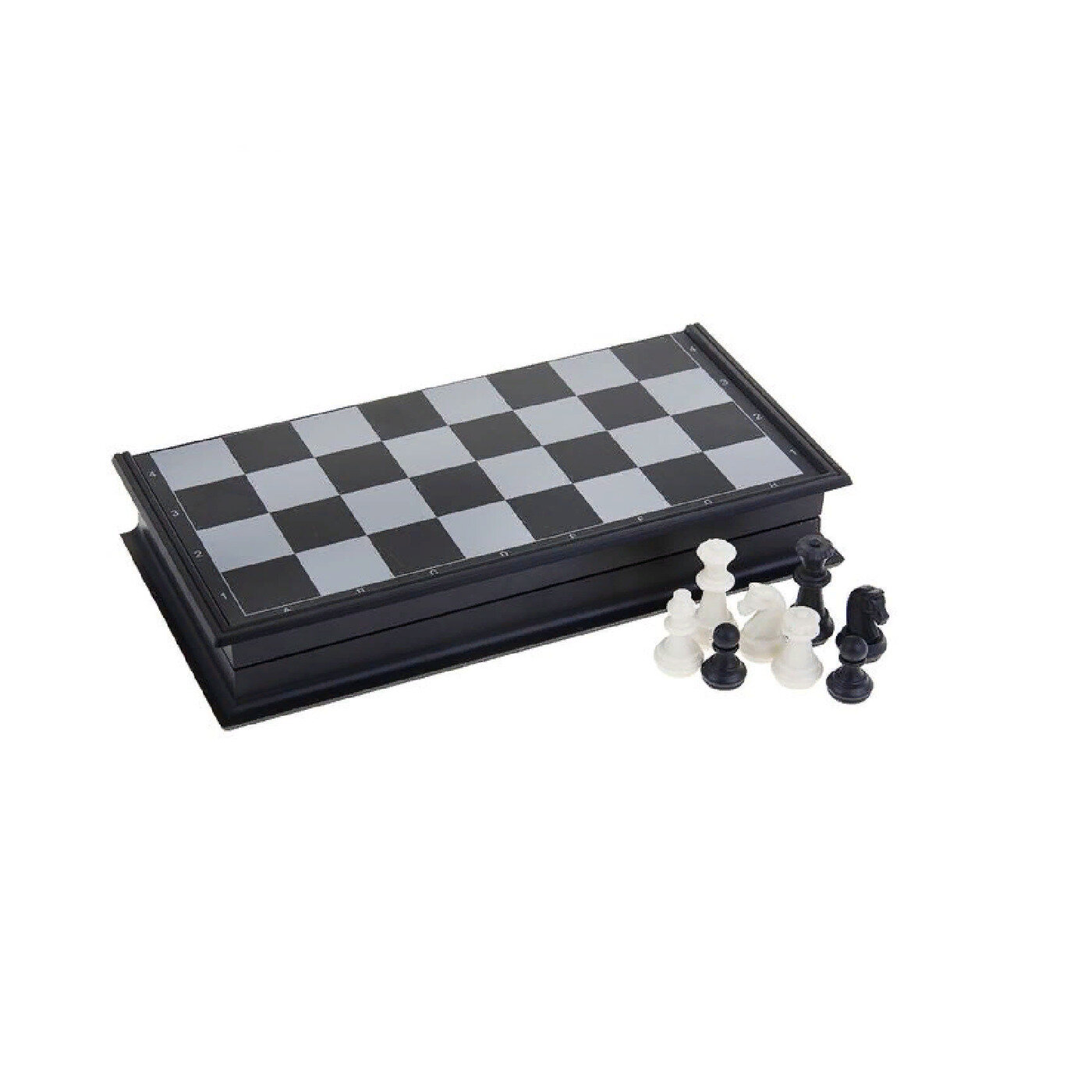 Шахматы магнитные, поле и фигуры пластик, поле 31 см. — фото 1