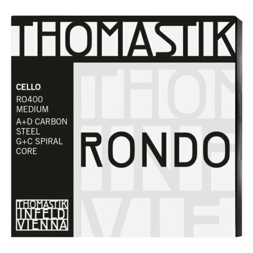 RO400 Rondo Комплект струн для виолончели размером 4/4, среднее натяжение, Thomastik thomastik rondo ro400 cтруны для виолончели 4 4