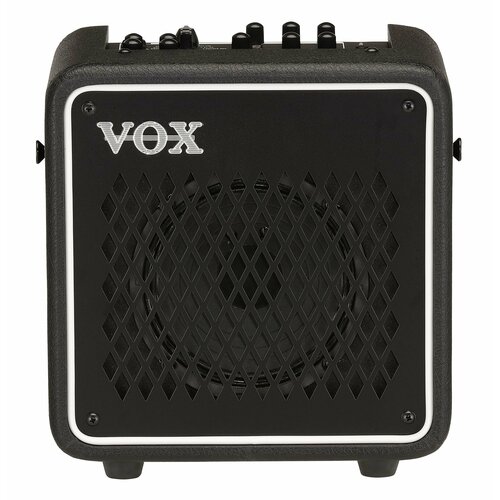 VOX MINI GO 3 портативный комбоусилитель, 3 Вт, цвет черный. 11 типов усилителей, 8 эффектов, 33 барабанных паттерна, вокодер, г гитарные комбо vox mini go 10